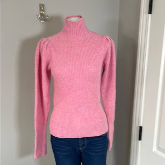 Frame Cashmere Wool Spanish Pink Turtleneck Sweater Jumper Sz XS NEW - Picture 2 of 13